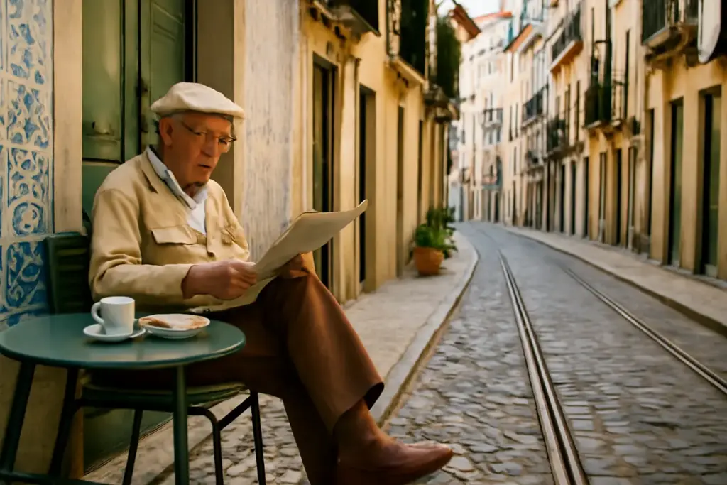 Tipica giornata da pensionato a Lisbona: abitudini e piaceri di una vita rilassata nei quartieri antichi